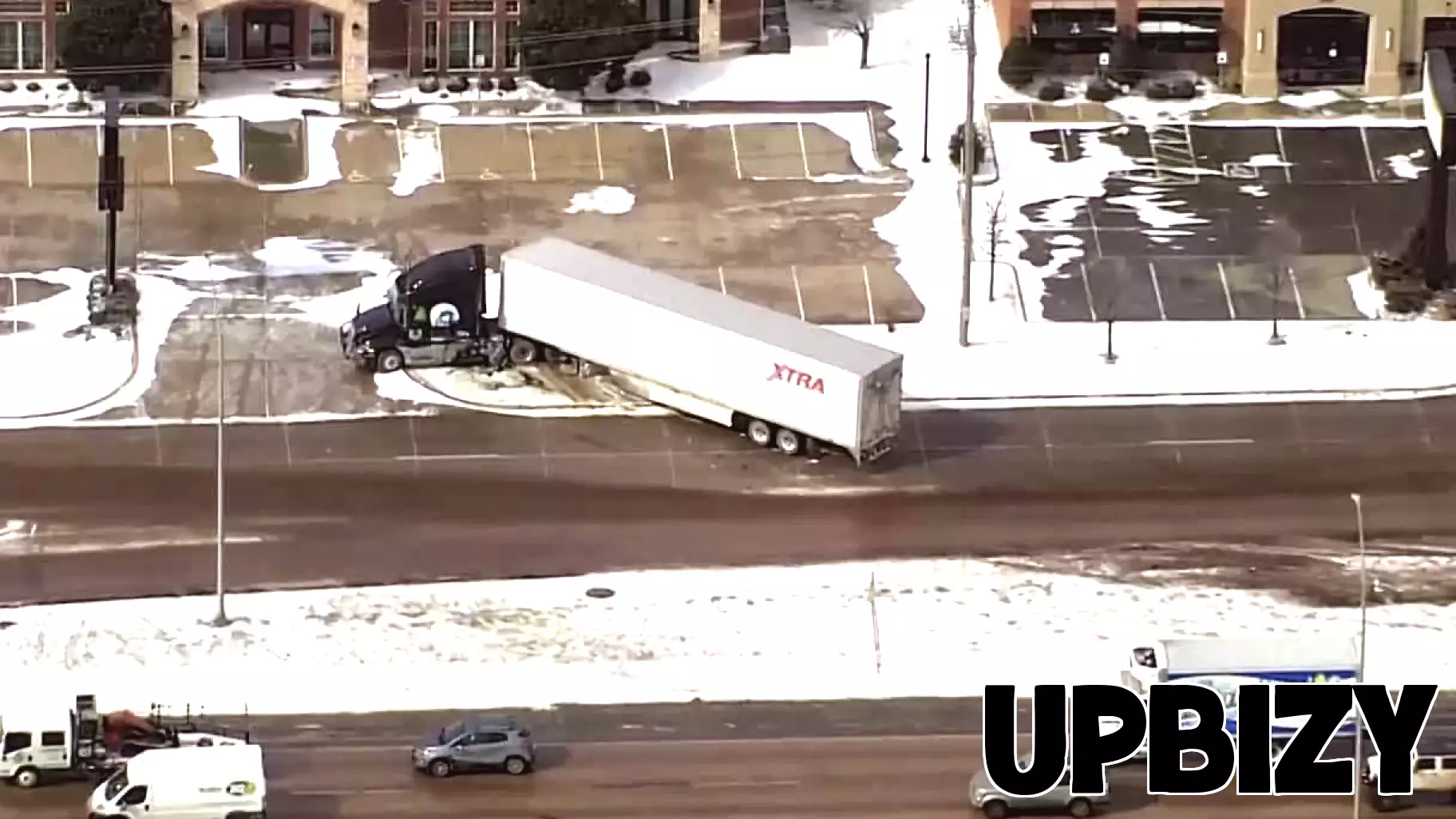 Close Call: Semi-Trailer Veers Off I-35 Near Moore Business