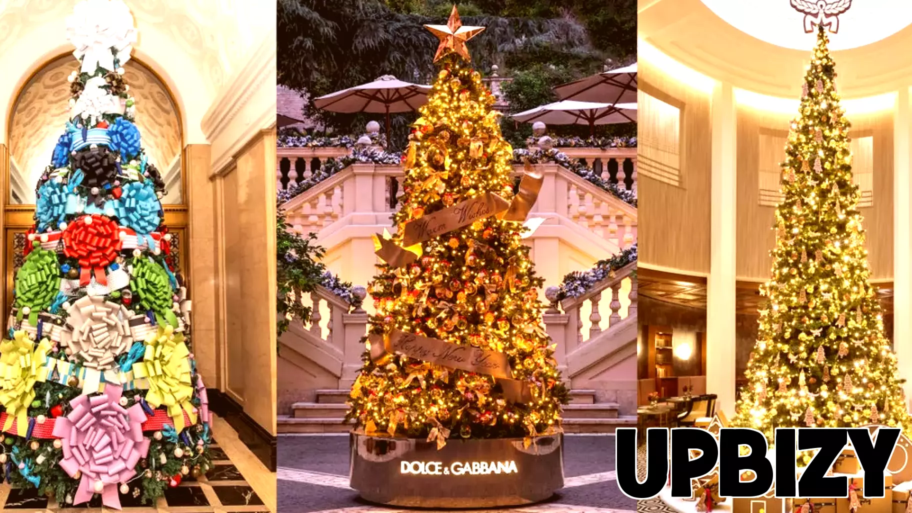 Designer Christmas Displays Transform Luxury Hotels Worldwide